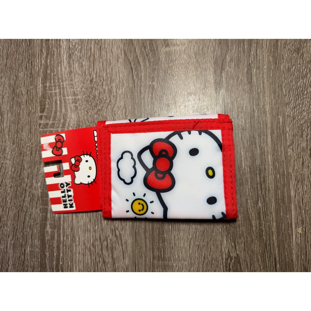 Hello Kitty Wallet Trifold Graphic Sanrio Red White